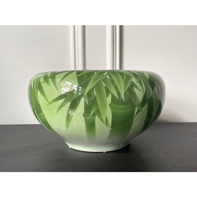 Ceramic Japanese Ceramic Centerpiece Bowl Makuzu Kozan Meiji Period For Sale - Image 7 of 18