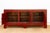 Wood Mid 20th Century Crimson Lattice Asian Sideboard For Sale - Image 7 of 12