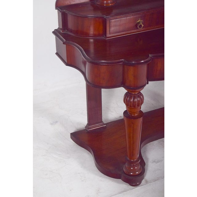 19th Century Mahogany English Dressing Table, 1890s For Sale - Image 5 of 11