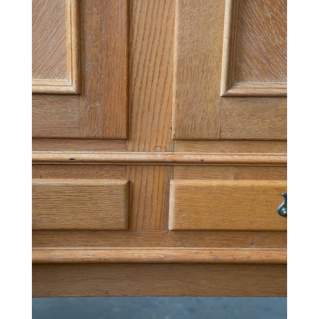 Brown 1970s Henning Kjærnulf Attributed Danish Oak Cabinet For Sale - Image 8 of 8