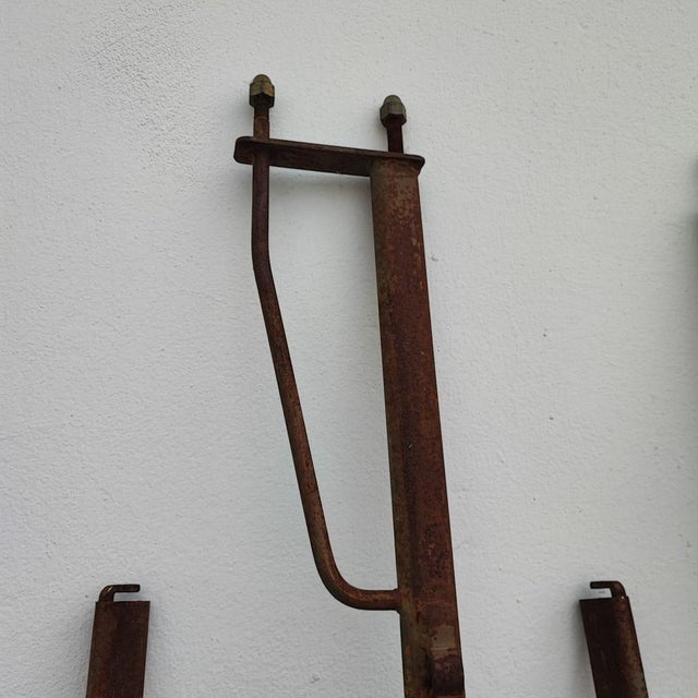 Antique Metal Bed with Twists and Decorations For Sale - Image 9 of 15