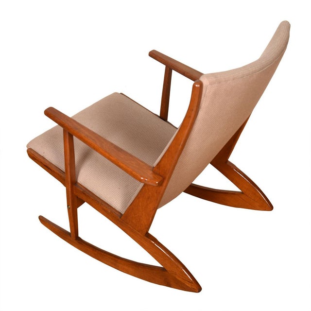 Mid 20th Century Boomerang Rocking Chair by Georg Jensen for Kubus, 1960s For Sale - Image 5 of 5