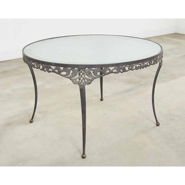 Brown Jordan Brown Jordan Elegance Neoclassical Garden Dining Suite For Sale - Image 4 of 12