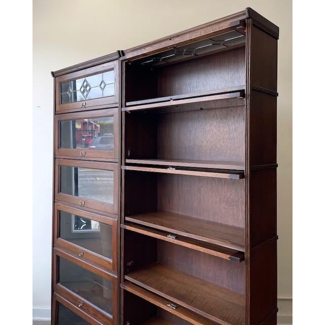 Vintage Pair of Barrister Style Bookcases For Sale - Image 9 of 9
