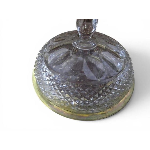 Antique Gilt Bronze and Cut Crystal Centerpiece Bowl, 1880 For Sale - Image 10 of 11