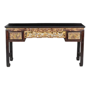 Late 19th Century Antique Chinese Carved Altar Table or Console