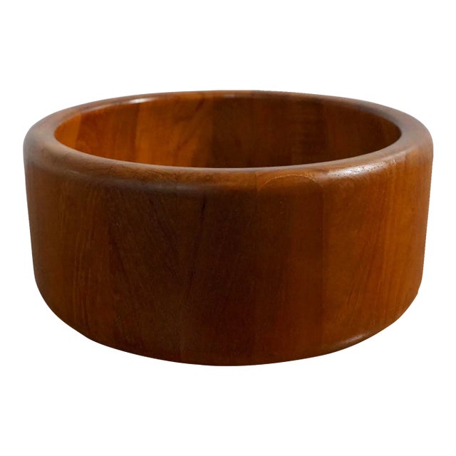 1960’s Danish Modern Sculpted Teak Richard Nissen Bowl For Sale