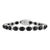 925 Sterling Silver Black Onyx Bohemian Tennis Bracelet for Him For Sale
