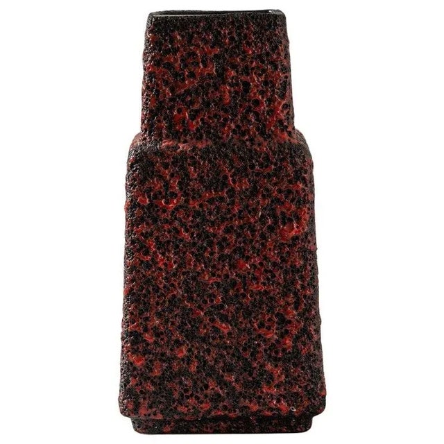 1960s Mid-Century Modern German Lava Glaze Vase For Sale - Image 13 of 13