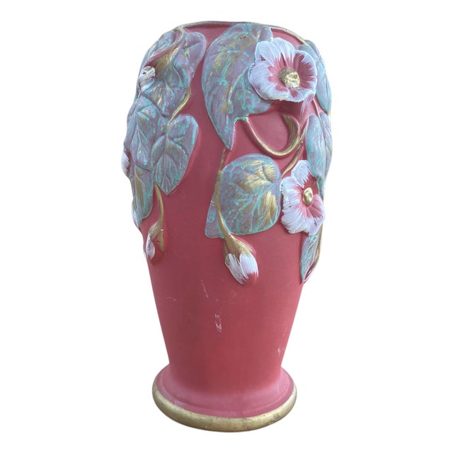 Art Nouveau Red Vase, 1890s For Sale