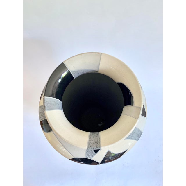 Monumental Ceramic Floor Vase For Sale - Image 9 of 11