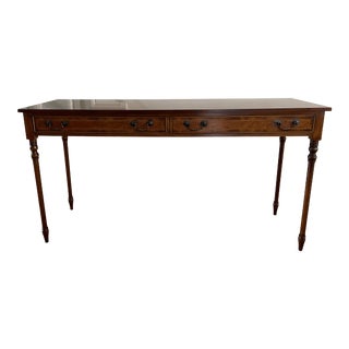 Safavieh Grand Hotel Console Table With Intarsia Wood Pattern For Sale