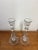 Vintage Pair Clear Glass Crystal Candlesticks 7.5" Hexagon Base Taper Holders For Sale - Image 4 of 11