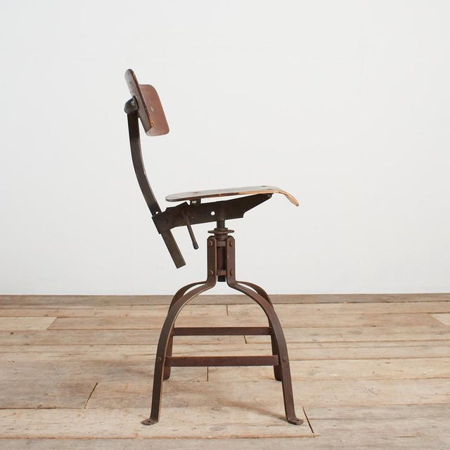 Antique French Bienaise Draughtsmans Desk Chair Model 204 – H An original Bienaise factory chair. A classic 1940’s French...