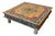 Hand-Painted Mango Wood Bajot Table – Mandala Boho Coffee Table Plant Stand For Sale