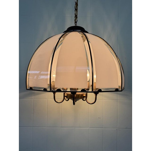 Hollywood Regency Vintage Italian Hollywood Regency Style Pendant Light, 1960s For Sale - Image 3 of 18