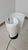 Black Table Lamp with 3-Blade Model in Milk Glass and Embossed Iron Base, 1970s For Sale - Image 8 of 13