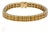 12.50 Ct Natural Yellow Sapphire Princess Cut Bracelet in 18k Yellow Gold For Sale