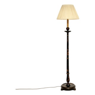 Antique Chinoiserie Lacquered Floor Lamp, 1920s For Sale
