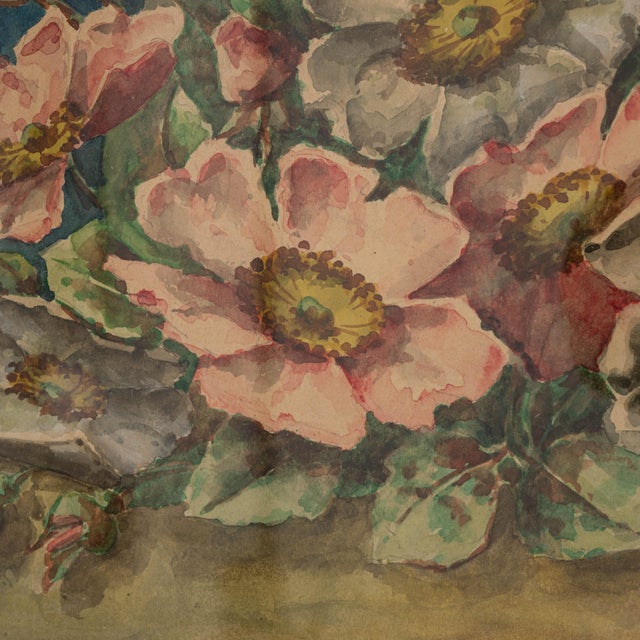 1943 Belgian Wall Art With Wooden Frame For Sale - Image 13 of 18