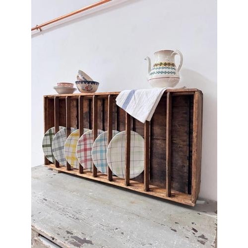 Early 20th Century Estate-Made Oak Draining Rack For Sale - Image 5 of 9