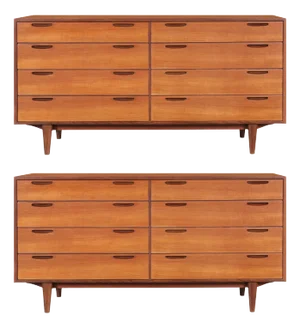 Danish Modern Teak “Jutland” Dressers by Ib Kofod Larsen, 2 Available