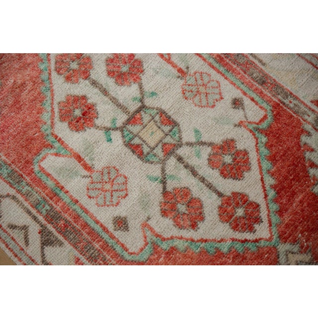 Vintage Distressed Oushak Rug Runner - 2'7" x 5'6" For Sale - Image 12 of 12