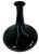 11 In. Tall Murano Art Glass Black Spiral Textural Swirl Vase For Sale - Image 11 of 13