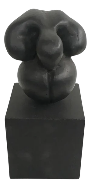 Patrizia Guerresi, Italian Black Abstract Sculpture, 1988, Aluminum