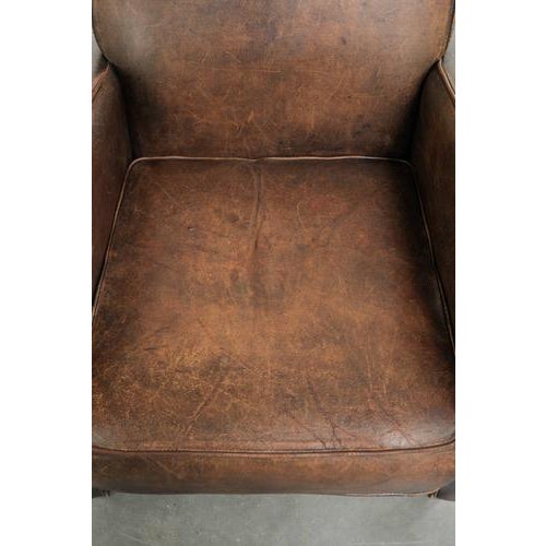 Sheepskin Armchair with Piping For Sale - Image 6 of 18