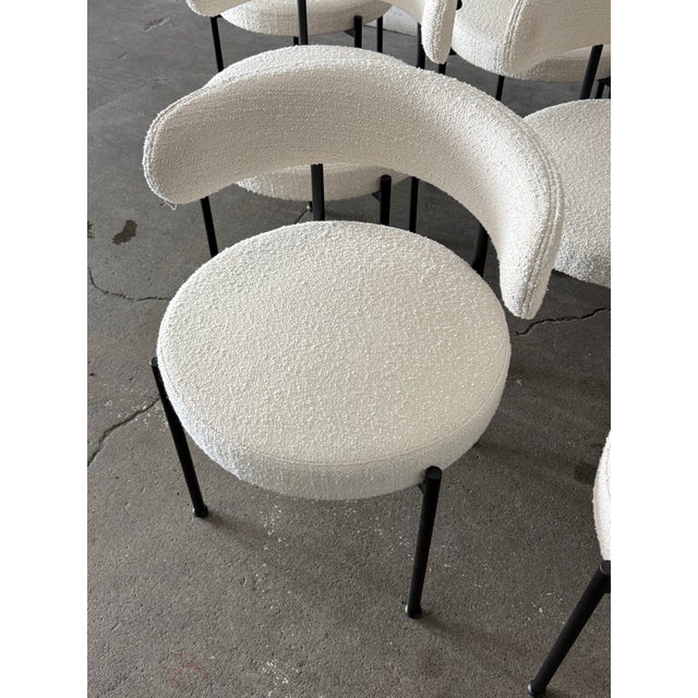 Omar De Biaggio for Cb2 Inesse Avorio Domus Dining Chairs, Set of Twelve For Sale In San Francisco - Image 6 of 12