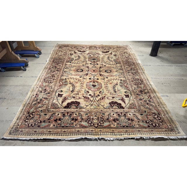 A very large rug, in overall very condition for its age. Length 360 cm Depth 248 cm