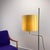 Mid-Century Modern Minimalist Floor Lamp with Yellow Shade in Dupioni Silk by Florian Schulz, Germany, 1970s For Sale - Image 3 of 13