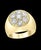 1.75 Carat, 7 Diamonds Traditional Men's Ring 14 Karat Yellow Gold Ring Estate For Sale - Image 4 of 8