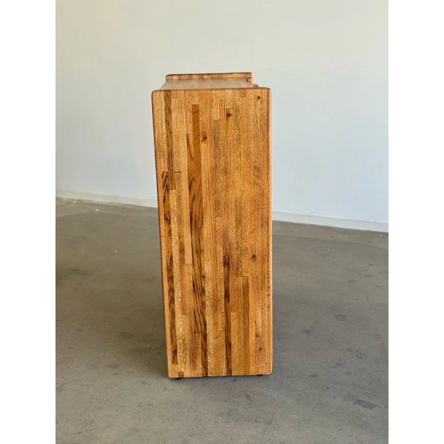 W37 D18 H48 Fully restored Lou Hodges style dresser in solid parqet oak. Dresser is fully functinal and aesthetically...