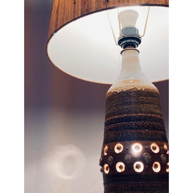 Textile Table Lamp by Georges Pelletier For Sale - Image 7 of 16