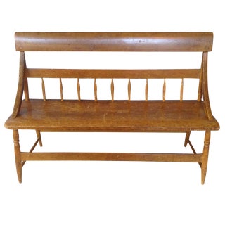Primitive Wooden Bench For Sale