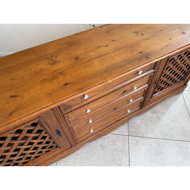 Brown Rustic Apothecary Sideboard For Sale - Image 8 of 15