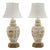 Pair of Wilshire House Porcelain Ginger Jar Table Lamps (No Shades Included) For Sale