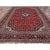 1960 Pepper Red Old Persian Kashan Central Medallion Hand Knotted Soft Wool Clean Rug For Sale In New York - Image 6 of 12