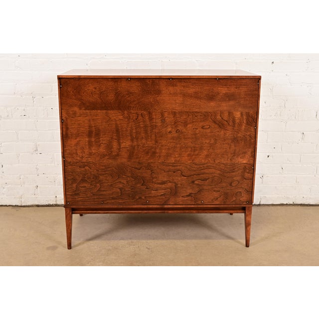 Paul McCobb Planner Group Solid Birch Dresser or Chest of Drawers, Newly Refinished For Sale - Image 14 of 15