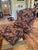 Early 21st Century Overstuffed Upholstered Chair & Ottoman Set For Sale - Image 5 of 11