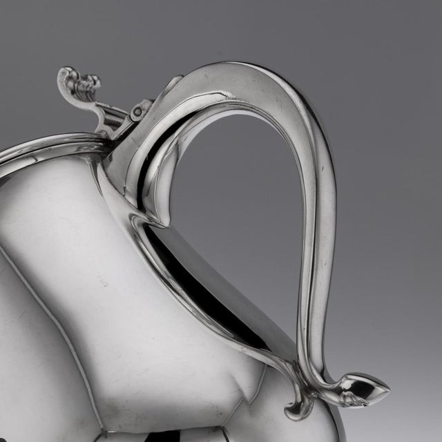 Italian Silver Lidded Tankards, 1890s, Set of 2 For Sale - Image 12 of 17