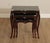 Late 20th Century Rococo Style Set of Three Marble Top Mahogany Nesting Tables For Sale - Image 5 of 18