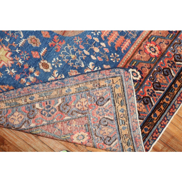 Blue Blue 20th Century Khotan Antique Gallery Rug - 6'10" x 13'2" For Sale - Image 8 of 8
