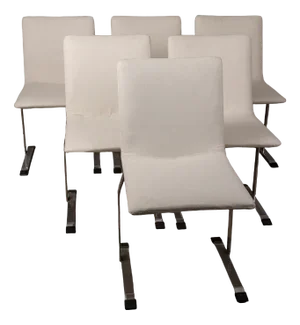Vintage Dining Chairs Mod. Inaly by Giovanni Offredi for Saporiti, 1970s, Set of 6