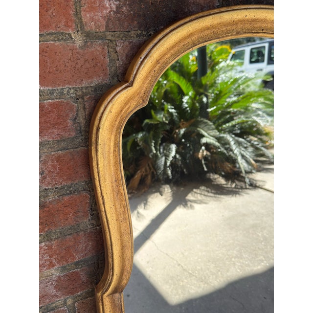 Mid 20th Century Stunning Vintage Drexel Gilt Wood Wall Mirrors – Elegant Home Decor for Timeless Style - Newly Painted and Hand Gilt - A Pair For Sale - Image 5 of 11