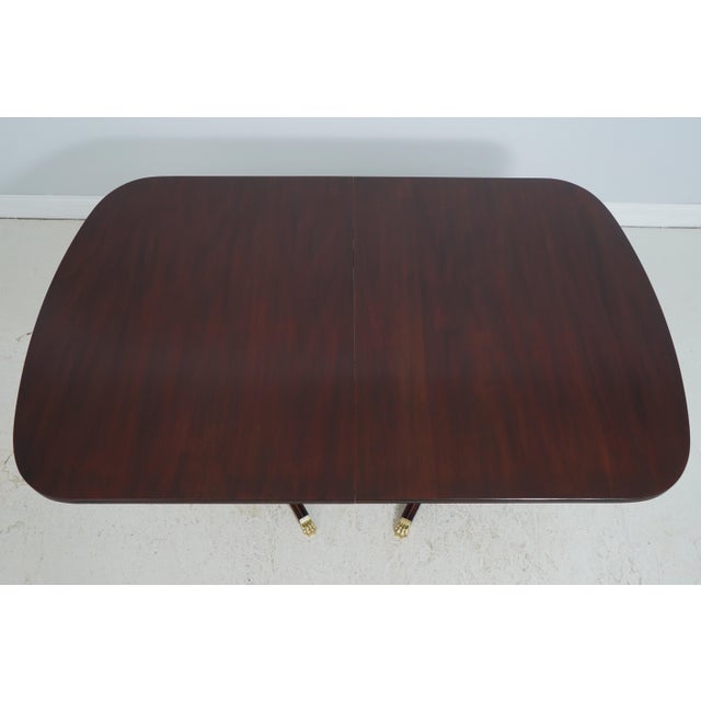 Traditional Henkel Harris Mahogany Double Pedestal Dining Table For Sale - Image 3 of 18