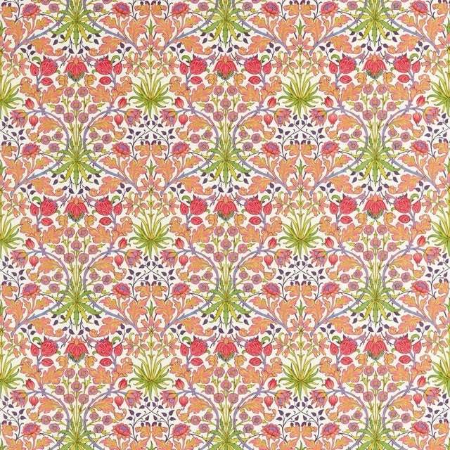 J.H. Dearle`s 1911 pattern is given an unmistakable carnivalesque colour change. Crimson reds and cosmic pinks frame the...