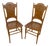 Antique Ribbon & Garland Caned Seat Side Chairs – Pair For Sale